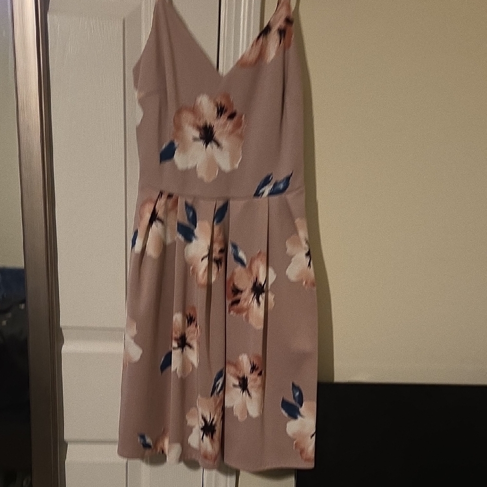 Soprano Floral Dress in Pink and Blue